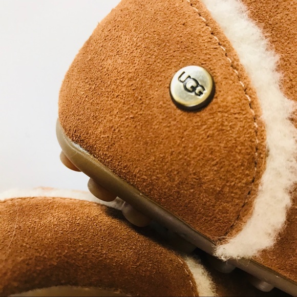 UGG Shoes - UGG Hailey Chestnut Suede Loafer Size 6